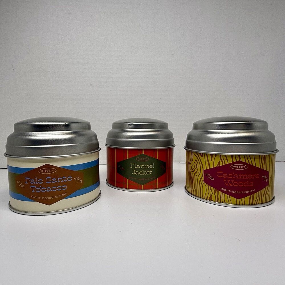 Misc Match Nordstrom 3 Piece Bundle Plant Based Scented Soy Candle Lot 4.1oz New
